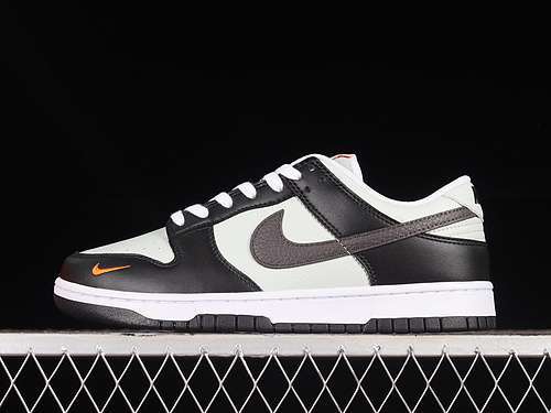 【330】[FN7808-001]-[DUNK LOW MINI SWOOSH BLACK/WHITE/TOTAL ORANGE]-[WOMAN:36-39]-[MAN:40-47.5]