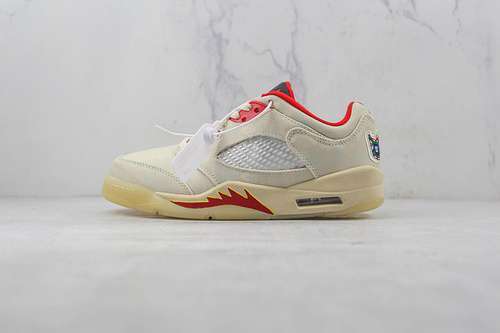 【380】[DD2240-100]-[AIR JORDAN 5 RETRO LOW CHINESE NEW YEAR 2021 CHILE RED/OPTI YELLOW/PEARL WHITE]