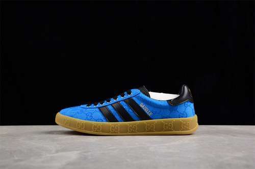 【380】[737967 FAAW3 4349]-[ADIDAS ORIGINALS GAZELLE ESQUISITE GU*CCI BLUE/BLACK]-[UNSIEX:35-45]