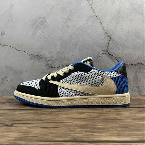 【320】[DM7866-140]-[AIR JORDAN 1 RETRO LOW FLYKNIT WHITE/BLUE/BLACK]-[MAN:40-45]