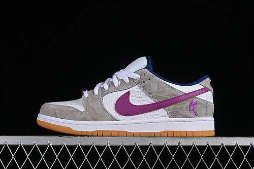 【360】[FZ5251-001]-[RAYSSA LEAL SB DUNK LOW PURE PLATINUM/DEEP ROYAL BLUE/VIVID PURPLE/WHITE/YELLOW]