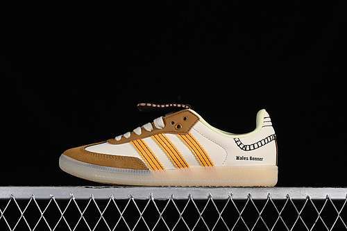 【270】[IG5888]-[WALES BONNER SAMBA OG END WHITE/YELLOW/BROWN]-[WOMAN:35-39]-[MAN:40-45]