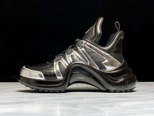 【480】[L*V SCI-FI SNEAKERS BLACK/METALLIC SILVER]-[WOMAN:35-40]