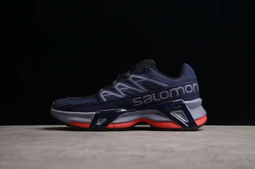 【380】[SALOMON XT-STEER RUNNING SHOES NAVY BLUE/BLACK/GREY]-[MAN:40-45]