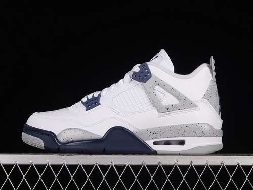 【600】[DH6927-140]-[AIR JORDAN 4 RETRO WHITE/MIDNIGHT NAVY/LIGHT SMOKE GREY/FIRE RED]-[MAN:41-46]