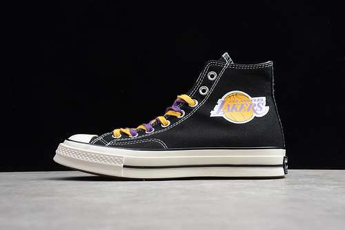 【250】[168050C]-[LAKERS X CHUCK TAYLOR ALL-STAR 70S HIGH BLACK/WHITE/ORANGE]-[UNISEX:35-44]
