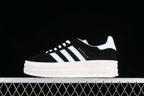 【260】[HQ6912]-[ORIGINALS GAZELLE BOLD CORE BLACK/FOOTWEAR WHITE/CORE WHITE]-[WOMAN:35-40]