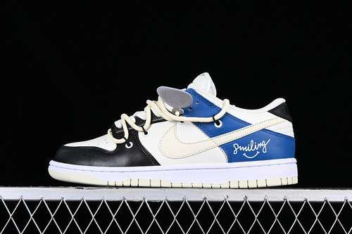 【330】[DJ6188-100]-[DUNK LOW SB RETRO VIBE WHITE/BLACK/BLUE]-[WOMAN:36-39]-[MAN:40-46]