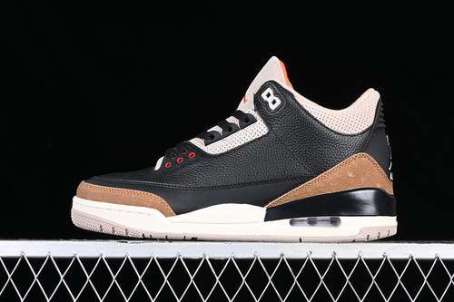 【480】[CT8532-008]-[AIR JORDAN 3 RETRO DESERT ELEPHANT DENIM BLACK/RUSH ORANGE/FOSSIL STONE]