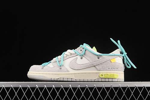 【430】[DJ0950-106]-[OW X SB DUNK LOW LOT 14 OF 50 SAIL/NEUTRAL GREY/MINT GREEN]-[UNISEX:36-45]