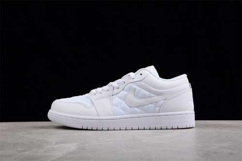 【300】[DB6480-100]-[AIR JORDAN 1 LOW TRIPLE WHITE QUILTED WHITE/WHITE/WHITE]-[UNSIEX:36-46]