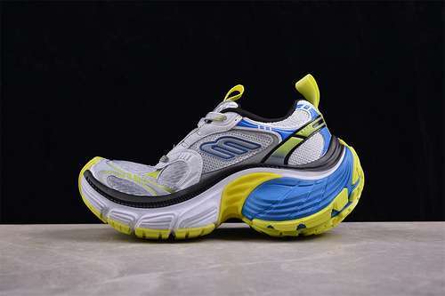 【500】[W2MV27019]-[BA*LEN*CIAGA TRACK SNEAKER WHITE/SILVER/YELLOW/GREEN]-[WOMAN:35-39]-[MAN:40-46]