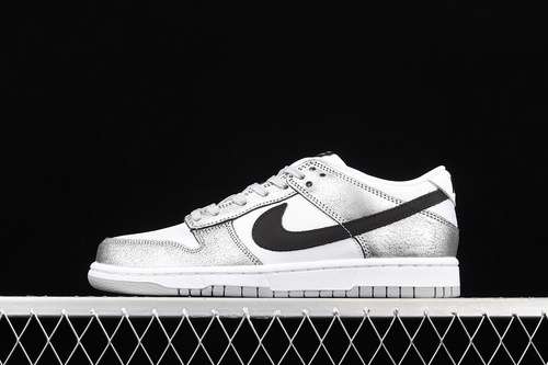 【460】[DO5882-001]-[SB DUNK LOW SHIMMER SILVER/BLACK/WHITE]-[WOMAN:36-39]-[MAN:40-45]