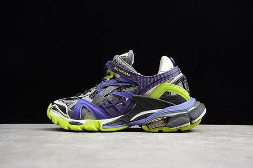 [ECBA81147375]-[TRACK 2.0 SNEAKER GREY/PURPLE/YELLOW]-[UNISEX:36-45]
