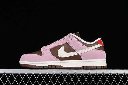 【280】[HM0987-200]-[STUSSY X SB DUNK LOW NEAPOLITAN CACAO WOW/PALE IVORY/PINK FOAM]-[35.5-47.5]