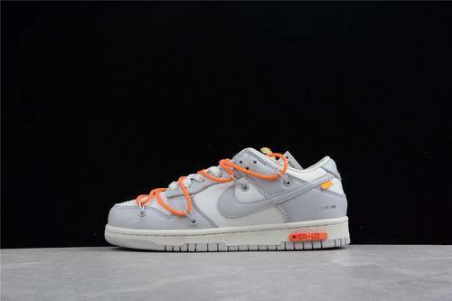 【450】[DM1602-104]-[OW X SB DUNK LOW LOT 44 OF 50 SAIL/NEUTRAL GREY/ALPHA ORANGE]-[UNISEX:36-47.5]