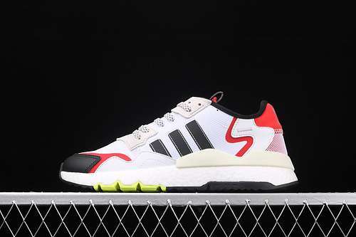 【300】[EH1293]-[NITE JOGGER SHOES CLOUD WHITE/CORE BLACK/RED]-[WOMAN:36-39]-[MAN:40-45]