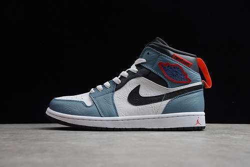 【360】[CU2802-100]-[AIR JORDAN 1 MID FEARLESS FACETASM WHITE/BLUE]-[MAN:40-46]