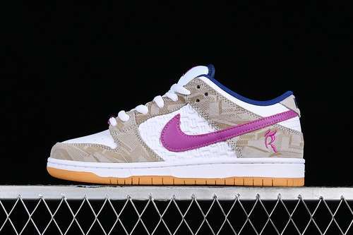 【270】[FZ5251-001]-[RAYSSA LEAL SB DUNK LOW PURE PLATINUM/DEEP ROYAL BLUE/VIVID PURPLE/WHITE/YELLOW]