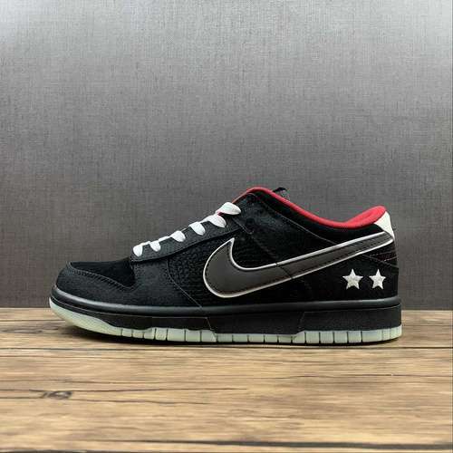 【340】[DO2327-011]-[LEAGUE OF LEGENDS LPL X SB DUNK LOW BLACK/WHITE-BRIGHT CRIMSON]-[UNISEX:36-46]