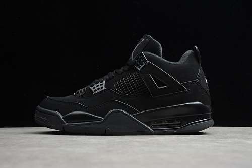 【480】[CU1110-010]-[AIR JORDAN RETRO 4 BLACK CAT BLACK/BLACK]-[MAN:40-46]