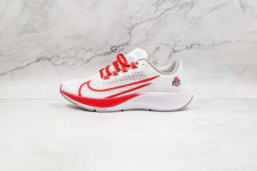 【280】[CZ5385-100]-[AIR ZOOM PEGASUS 37 OHIO STATE WHITE/PURE PLATINUM/PEWTER GREY/UNIVERSITY RED]