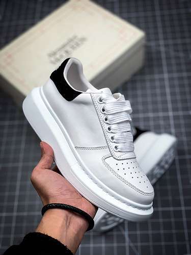 【360】[ALE*XANDER MCQUEEN SOLE SNEAKERS WHITE/BLACK]-[WOMAN:35-39]-[MAN:40-44]