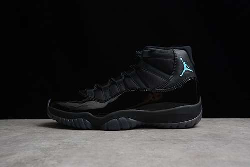 【450】[378037-006]-[AIR JORDAN 11 RETRO BLACK/GAMMA BLUE-VARSITY MAIZE]-[MAN:40.5-47.5]