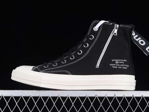 【250】[1SD164]-[UNDERCOVER X WTAPS X ADDICT CHUCK TAYLOR HIGH BLACK/BLACK/EGRET]-[UNISEX:35-44]
