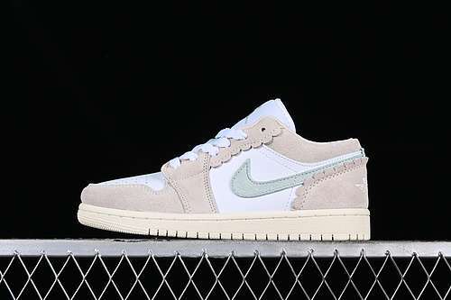 【260】[DZ5356-800]-[AIR JORDAN 1 LOW WHITE/GREY/GREEN]-[WOMAN:35.5-40]