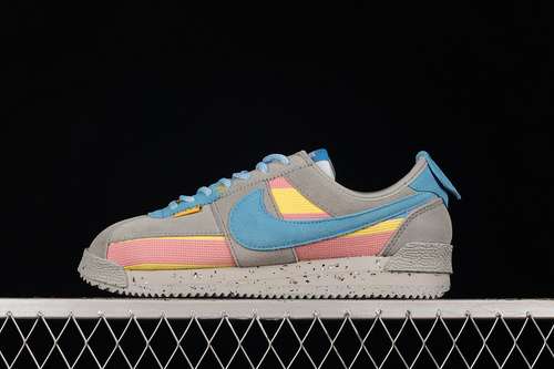 【400】[DR1413-002]-[UNION LA X CORTEZ SP LIGHT SMOKE GREY/CORAL CHALK/VARSITY MAIZE/BLUE FURY]