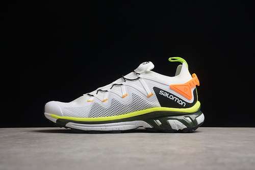 【280】[SALOMON XT-RUSH RUNNING SHOES WHITE/BLACK/FLUORESCENT GREEN]-[MAN:40-47]