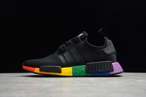 【300】[B8305]-[NMD_R1 RUNNER SHOES CORE BLACK/CORE BLACK/MULTI-COLOR]-[WOMAN:36-39]-[MAN:40-45]