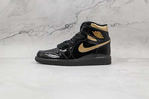 【500】[555088-032]-[AIR JORDAN 1 RETRO HIGH OG BLACK/BLACK/METALLIC GOLD]-[MAN:40-46]