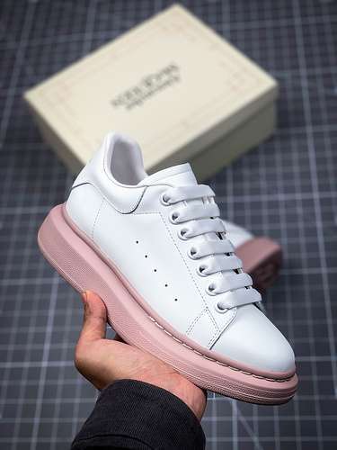 [ALE*XANDER MCQUEEN SOLE SNEAKERS WHITE/WHITE/PINK]-[WOMAN:35-39]-[MAN:40-45]