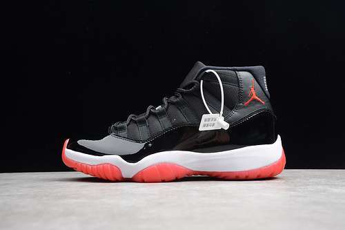 [378037-010]-[AIR JORDAN 11 RETRO 2012 RELEASE BLACK/VARSITY RED-WHITE]-[MAN:40-46]-[OG00252]