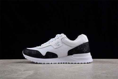 【430】[0317174H56]-[L*V RUN AWAY SNEAKERS WHITE/WHITE/BLACK]-[WOMAN:35-39]-[MAN:40-45]