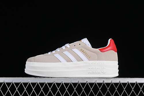 【250】[IG8671]-[ORIGINALS GAZELLE BOLD WONDER BEIGE/CLOUD WHITE/COLLEGIATE ORANGE]-[WOMAN:36-40]