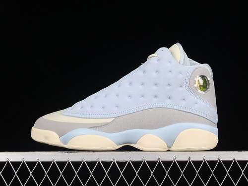 【700】[DX5763-100]-[SOLEFLY X AIR JORDAN 13 RETRO I’D RATHER BE FISHING MUSLIN/LIGHT SMOKE GREY/GUM]