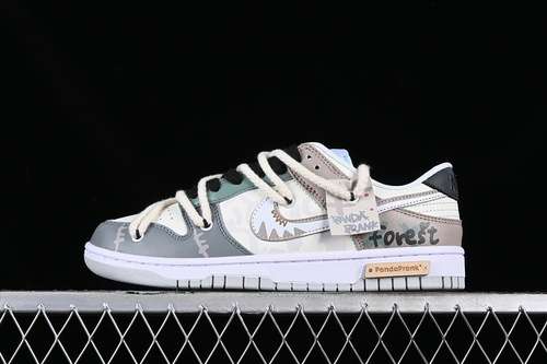 【350】[DV0831-101]-[DUNK LOW WHITE/GREY/BROEN]-[WOMAN:35.5-39]-[MAN:40-46]