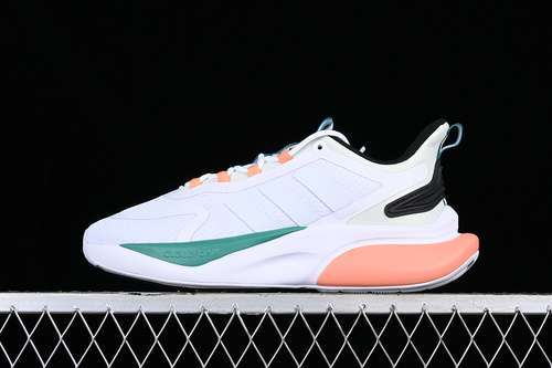 【270】[HP6618]-[ADIDAS ALPHABOUNCE + WHITE/BLACK/GREEN/BROWN]-[WOMAN:36-39]-[MAN:40-45]