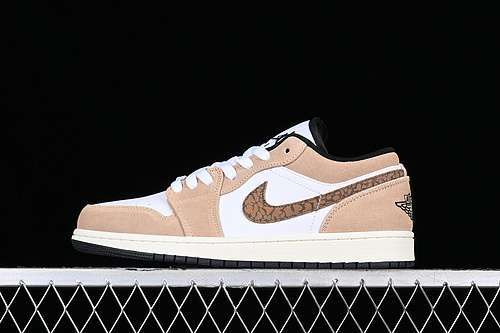 【280】[DZ4130-201]-[AIR JORDAN 1 LOW AJ1 WHITE/BROWN/BLACK]-[WOMAN:36-39]-[MAN:40-46]