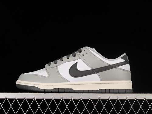 【330】[DD1503-117]-[WMNS DUNK LOW &#x27;LIGHT SMOKE GREY&#x27;WHITE/LIGHT SMOKE GREY/BLACK]-[