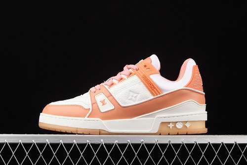 【700】[L*V 2021SS SHOES WHITE/LIGHT ORANGE/PINK]-[MAN:38-45]
