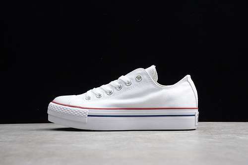 [53-51-59]-[M7652C]-[CONVERSE PLATFORM CHUCK TAYLOR ALL-STAR LOW TOP WHITE/RED/EGRET]