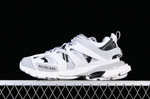【600】[W3AD39812]-[BA*LEN*CIAGA TRACK 4 0 WHITE/BLACK]-[WOMAN:35-39]-[MAN:40-46]
