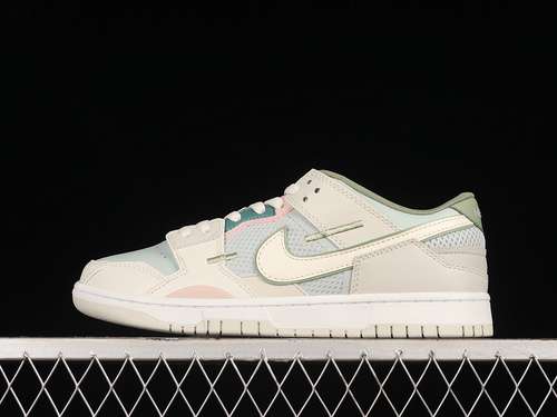 【380】[DM0802-001]-[SB DUNK LOW SCRAP SE GREY HAZE/PHANTOM/LIGHT BONE/OIL GREEN]-[UNISEX:36-47.5]