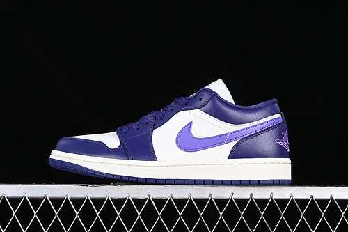 【320】[DC0774-502]-[AIR JORDAN 1 LOW WHITE/PURPLE]-[WOMAN:35.5-39]-[MAN:40-46]
