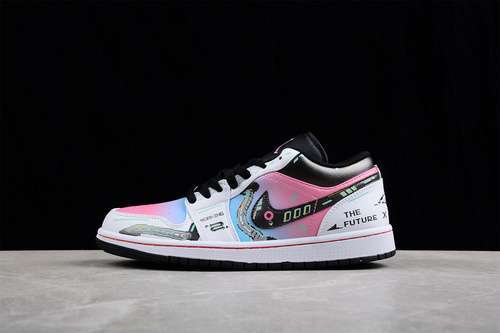【320】[553558-062]-[AIR JORDAN 1 LOW BLACK/GREY FOG/WHITE/BLEACHED CORAL]-[WOMAN:36-39]-[MAN:40-46]