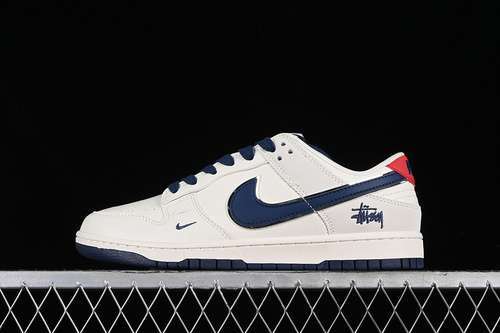 【360】[DQ1098-379]-[STUSSY SB DUNK LOW OFF WHITE/BLUE]-[WOMAN:36-39]-[MAN:40-45]